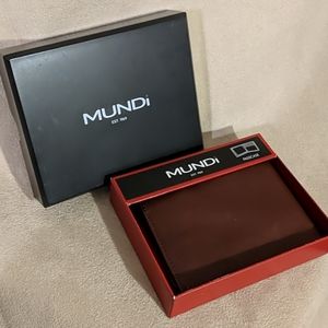 Mundi Men's Wallet Brown Leather